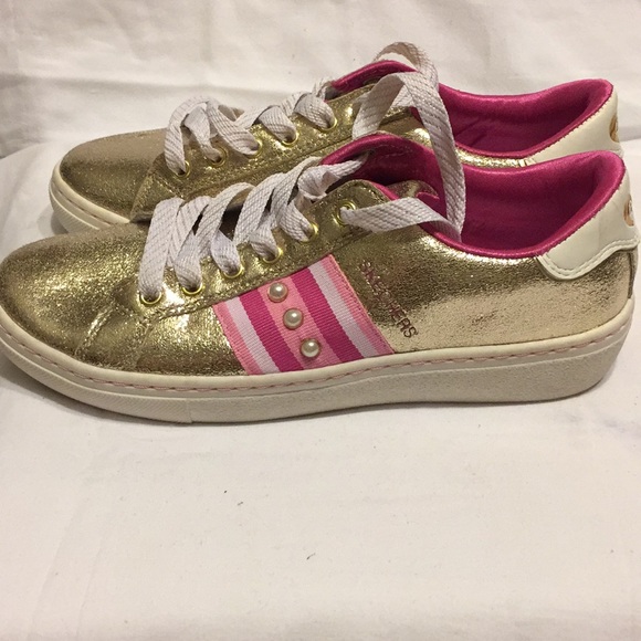 Metallic Gold & Pink Sketchers - Picture 2 of 5